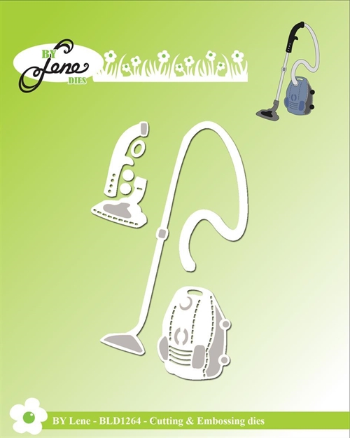  By Lene dies Vaccum cleaner 5x8cm